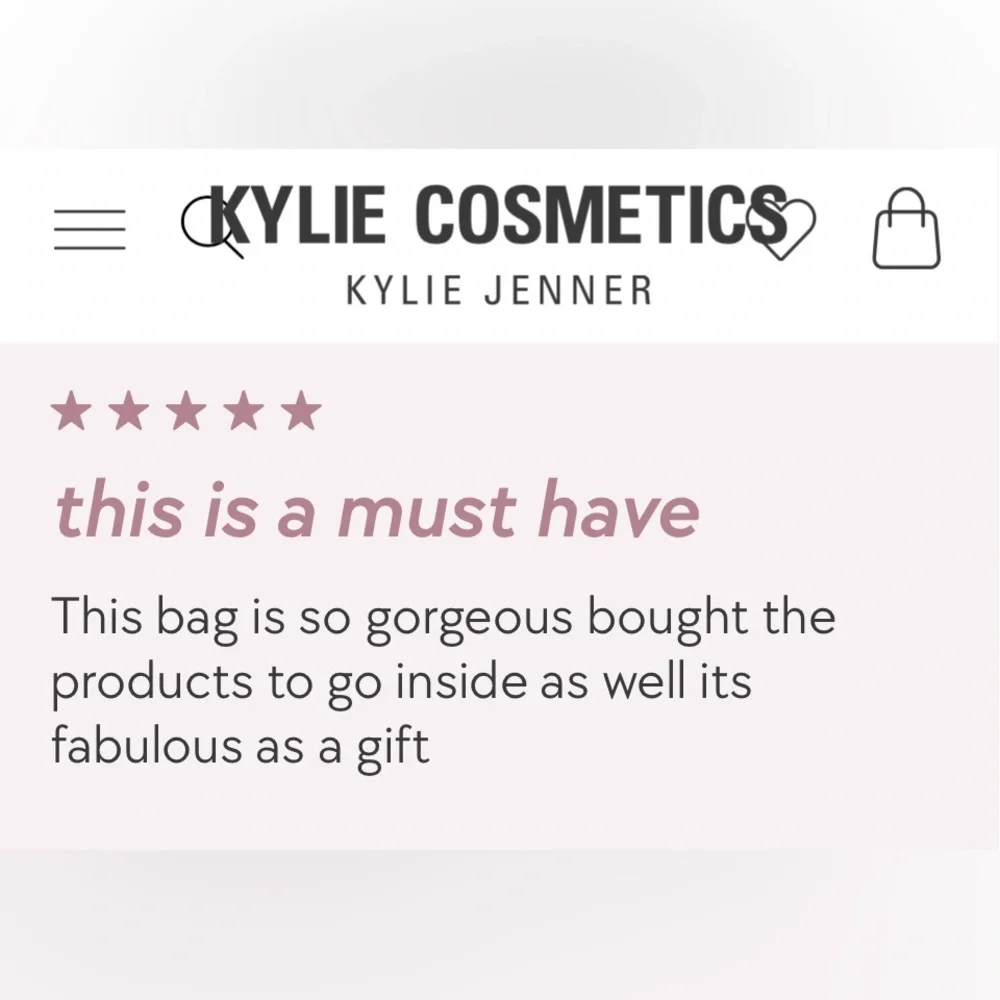 KYLIE COSMETICS Blue Cloud Cosmetic/Travel Bag